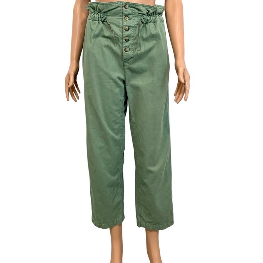 Urban Outfitters Terra medium paperbag waist cropped pant P2 3409